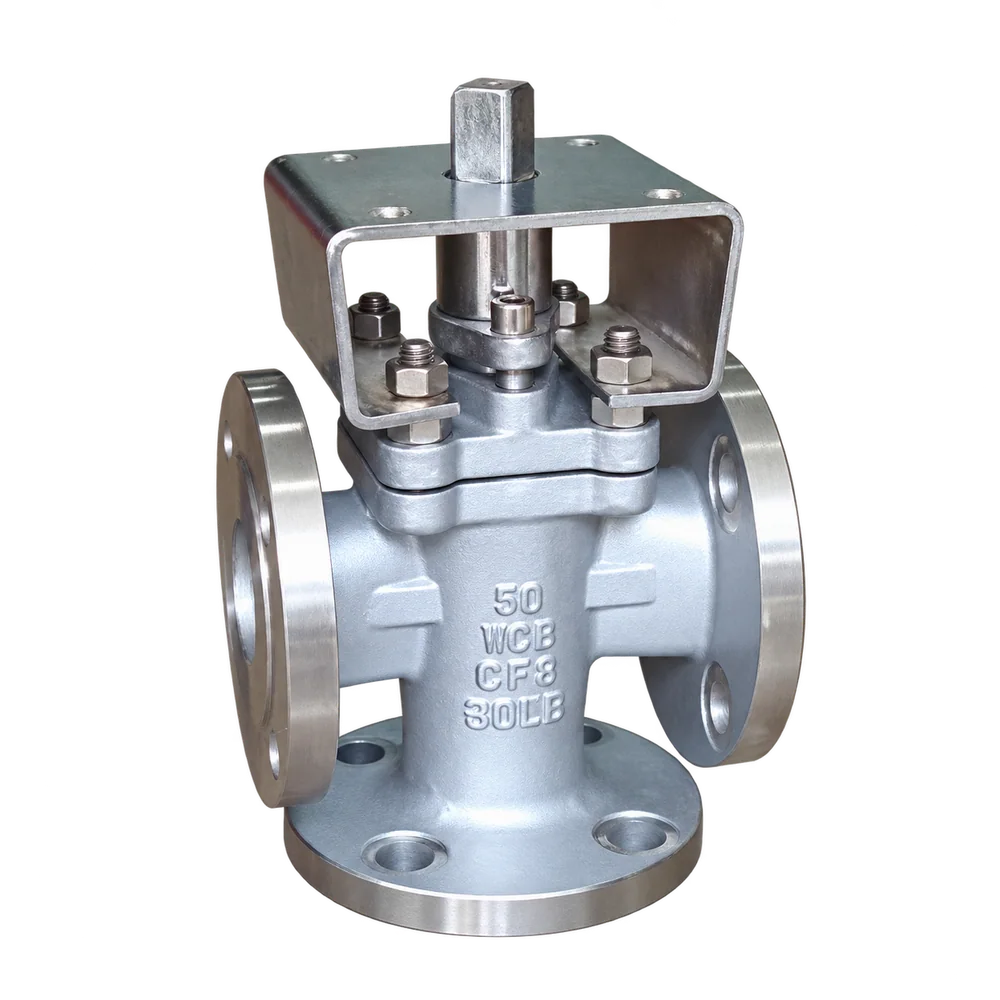 Three-way plug valve - Plug Valves
